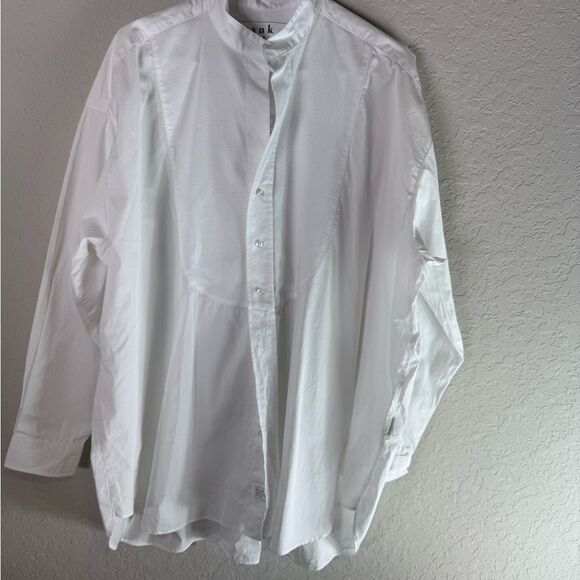 Frank & Eileen Victoria White Shirt | Italian Cotton Button Up Size M - Picture 3 of 12